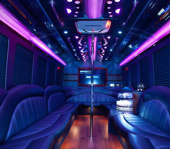 one of our Aventura limo buses