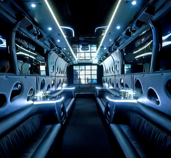 limo bus interior