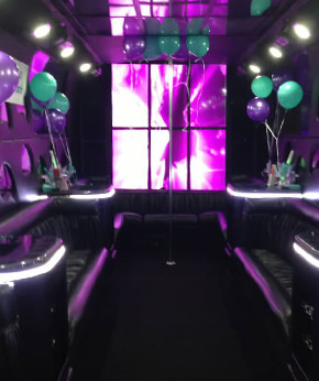 limo bus interior